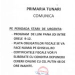 Plata obligatiilor fiscale pe perioada starii de urgenta